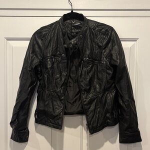 Women's Black Leather Jacket
